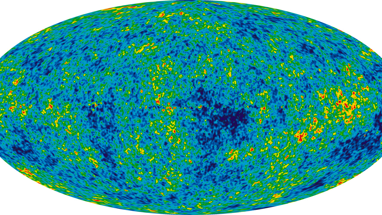 WMAP-Karte des kosmischen Mikrowellenhintergrunds